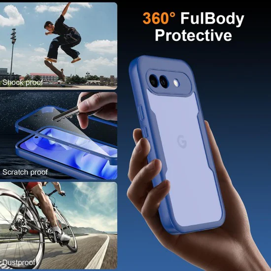 Калъф за Google Pixel 10a - ColorVerse 360 Series + Screen Protector - Techsuit - Син