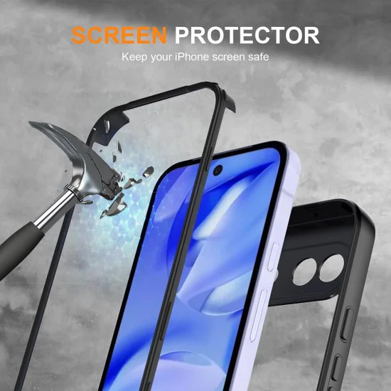 Калъф за Google Pixel 10a - ColorVerse 360 Series + Screen Protector - Techsuit - Черен
