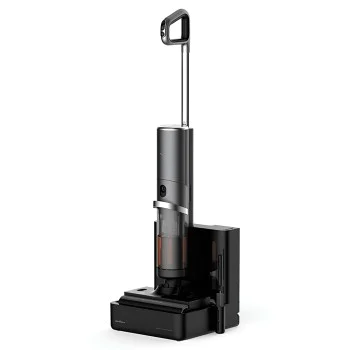 Безжична прахосмукачка Deerma VX900W - Dry & Wet Cleaning, 16000Pa, 4000mAh, 230W, докинг станция - Черна