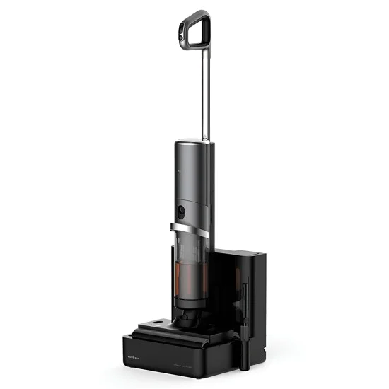 Безжична прахосмукачка Deerma VX900W - Dry & Wet Cleaning, 16000Pa, 4000mAh, 230W, докинг станция - Черна