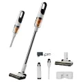 Безжична прахосмукачка Deerma T10W - 20000Pa, 265W, 2200mAh, дигитален мотор, 2 режима, HEPA H13 - Бяла