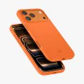 Калъф за iPhone 17 Pro - Silicone Fit MagSafe - Spigen - Оранжев