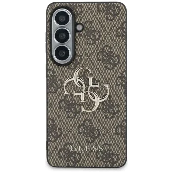 Калъф за Samsung Galaxy S26 - Hardcase 4G Big Metal Logo - Guess - Кафяв