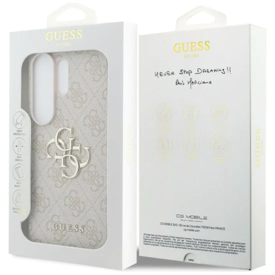 Калъф за Samsung Galaxy S26 Ultra - Hardcase 4G Big Metal Logo - Guess - Розов