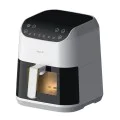 Еър фрайър Deerma (DEM-KZ130W) - 5.5л, 6 програми, 80-200°C, таймер, 1300W - Бял