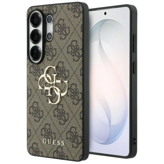 Калъф за Samsung Galaxy S26 Ultra - Hardcase 4G Big Metal Logo - Guess - Кафяв