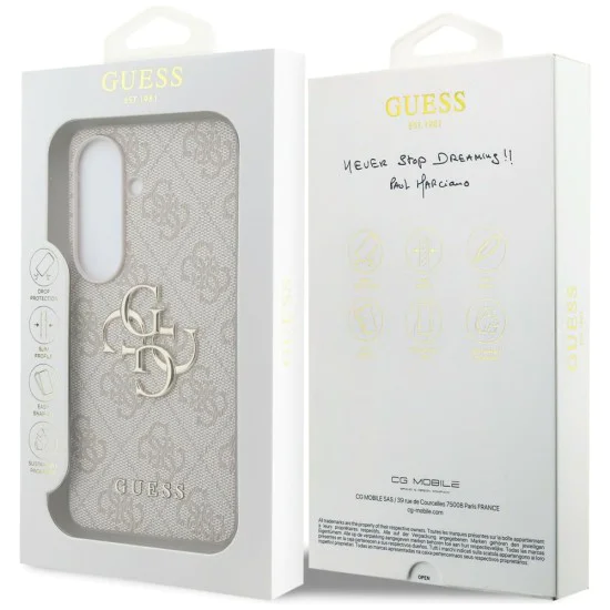 Калъф за Samsung Galaxy S26 Plus - Hardcase 4G Big Metal Logo - Guess - Розов