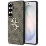 Калъф за Samsung Galaxy S26 Plus - Hardcase 4G Big Metal Logo - Guess - Кафяв