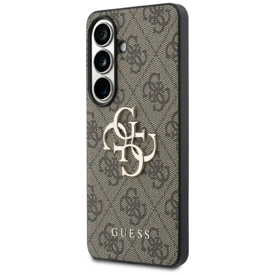Калъф за Samsung Galaxy S26 Plus - Hardcase 4G Big Metal Logo - Guess - Кафяв
