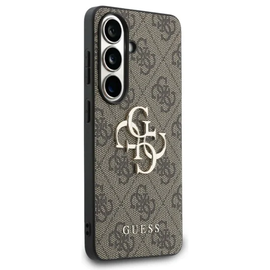 Калъф за Samsung Galaxy S26 Plus - Hardcase 4G Big Metal Logo - Guess - Кафяв
