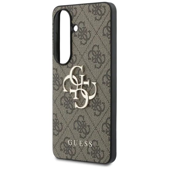Калъф за Samsung Galaxy S26 Plus - Hardcase 4G Big Metal Logo - Guess - Кафяв
