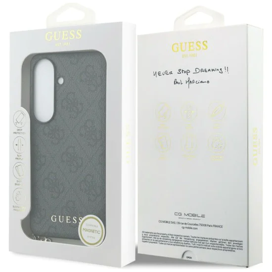 Калъф за Samsung Galaxy S26 - Hardcase 4G Classic Logo Charm - Guess - Черен