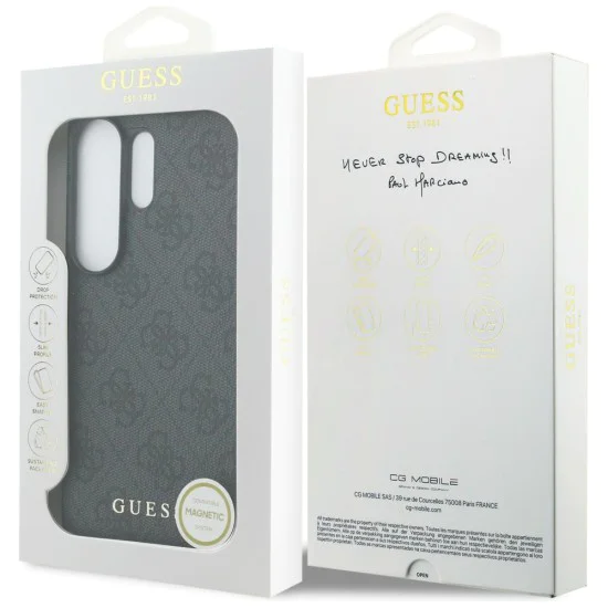 Калъф за Samsung Galaxy S26 Ultra - Hardcase 4G Classic Logo Charm - Guess - Черен