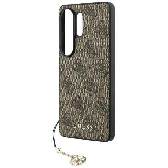 Калъф за Samsung Galaxy S26 Ultra - Hardcase 4G Classic Logo Charm - Guess - Кафяв