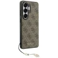 Калъф за Samsung Galaxy S26 Ultra - Hardcase 4G Classic Logo Charm - Guess - Кафяв