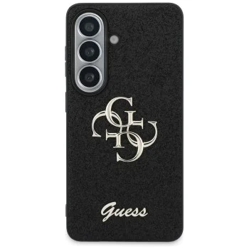 Калъф за Samsung Galaxy S26 - Fixed Glitter Big 4G Metal Logo - Guess - Черен