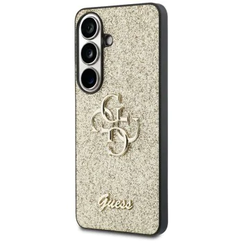 Калъф за Samsung Galaxy S26 - Fixed Glitter Big 4G Metal Logo - Guess - Златист