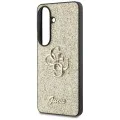 Калъф за Samsung Galaxy S26 - Fixed Glitter Big 4G Metal Logo - Guess - Златист