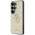 Калъф за Samsung Galaxy S26 Ultra - Fixed Glitter Big 4G Metal Logo - Guess - Златист