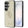 Калъф за Samsung Galaxy S26 Ultra - Fixed Glitter Big 4G Metal Logo - Guess - Златист
