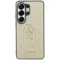 Калъф за Samsung Galaxy S26 Ultra - Fixed Glitter Big 4G Metal Logo - Guess - Златист
