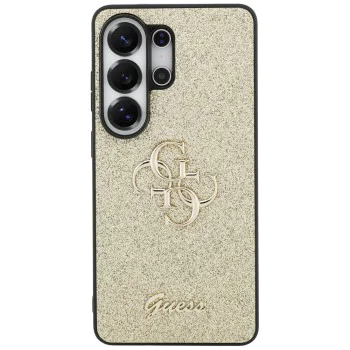 Калъф за Samsung Galaxy S26 Ultra - Fixed Glitter Big 4G Metal Logo - Guess - Златист