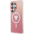Калъф за Samsung Galaxy S26 Ultra - IML Gradient Triangle MagSafe - Guess - Розов