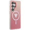 Калъф за Samsung Galaxy S26 Ultra - IML Gradient Triangle MagSafe - Guess - Розов