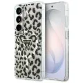 Калъф за Samsung Galaxy S26 - IML Leopard Print Triangle - Guess - Черен
