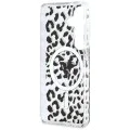 Калъф за Samsung Galaxy S26 - IML Leopard Print Triangle - Guess - Черен