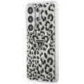 Калъф за Samsung Galaxy S26 Ultra - IML Leopard Print Triangle MagSafe - Guess - Черен
