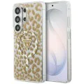 Калъф за Samsung Galaxy S26 Ultra - IML Leopard Print Triangle MagSafe - Guess - Кафяв