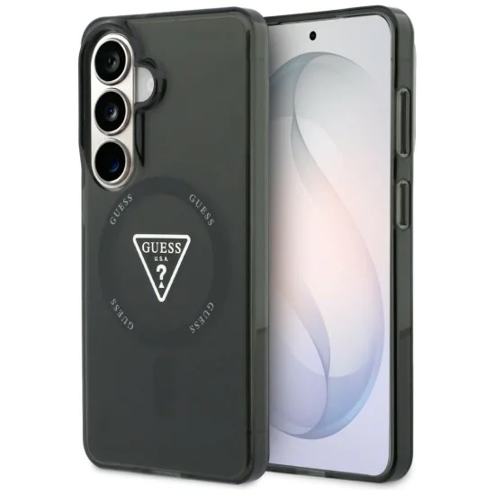 Калъф за Samsung Galaxy S26 - IML Gradient Triangle MagSafe - Guess - Черен