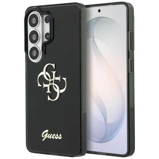 Калъф за Samsung Galaxy S26 Ultra - IML Big Metal 4G Script - Guess - Черен