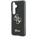Калъф за Samsung Galaxy S26 - IML Big Metal 4G Script - Guess - Черен