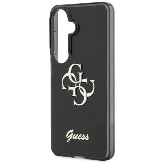 Калъф за Samsung Galaxy S26 - IML Big Metal 4G Script - Guess - Черен