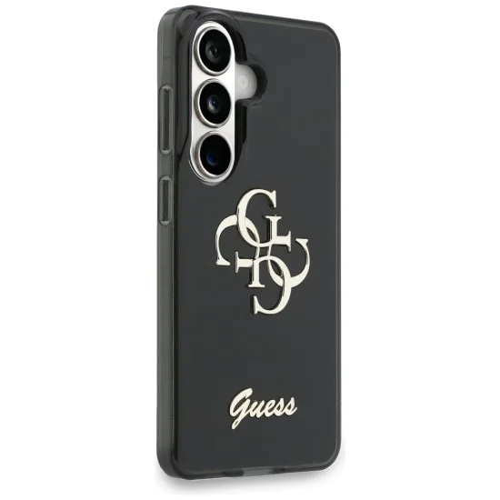 Калъф за Samsung Galaxy S26 - IML Big Metal 4G Script - Guess - Черен