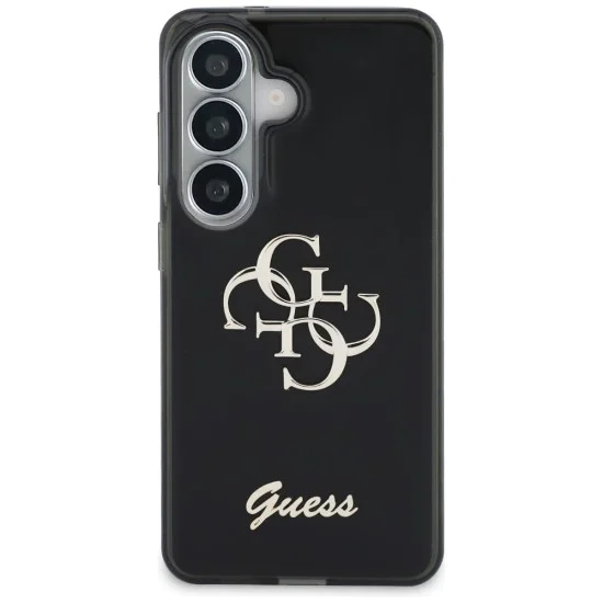 Калъф за Samsung Galaxy S26 - IML Big Metal 4G Script - Guess - Черен