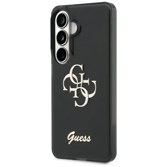 Калъф за Samsung Galaxy S26 - IML Big Metal 4G Script - Guess - Черен