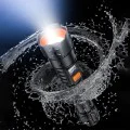 Фенер Yesido TC10 - Telescopic Zoom, White Laser LED, 5 режима, презареждаем, Digital Display, 4W, 800mAh - Черен