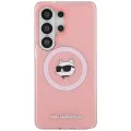 Калъф за Samsung Galaxy S26 Ultra - IML Choupette Head on KL Repeated Logo MagSafe - Karl Lagerfeld - Розов