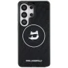 Калъф за Samsung Galaxy S26 Ultra - IML Choupette Head on KL Repeated Logo MagSafe - Karl Lagerfeld - Черен