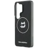 Калъф за Samsung Galaxy S26 Ultra - IML Choupette Head on KL Repeated Logo MagSafe - Karl Lagerfeld - Черен