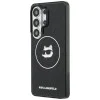 Калъф за Samsung Galaxy S26 Ultra - IML Choupette Head on KL Repeated Logo MagSafe - Karl Lagerfeld - Черен