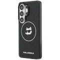 Калъф за Samsung Galaxy S26 Ultra - IML Choupette Head on KL Repeated Logo MagSafe - Karl Lagerfeld - Черен