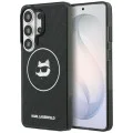 Калъф за Samsung Galaxy S26 Ultra - IML Choupette Head on KL Repeated Logo MagSafe - Karl Lagerfeld - Черен