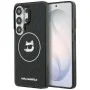 Калъф за Samsung Galaxy S26 Ultra - IML Choupette Head on KL Repeated Logo MagSafe - Karl Lagerfeld - Черен