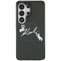 Калъф за Samsung Galaxy S26 Ultra - IML Choupette Karl Script Logo MagSafe - Karl Lagerfeld - Черен