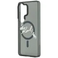 Калъф за Samsung Galaxy S26 Ultra - IML Choupette Karl Script Logo MagSafe - Karl Lagerfeld - Черен