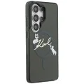 Калъф за Samsung Galaxy S26 Ultra - IML Choupette Karl Script Logo MagSafe - Karl Lagerfeld - Черен